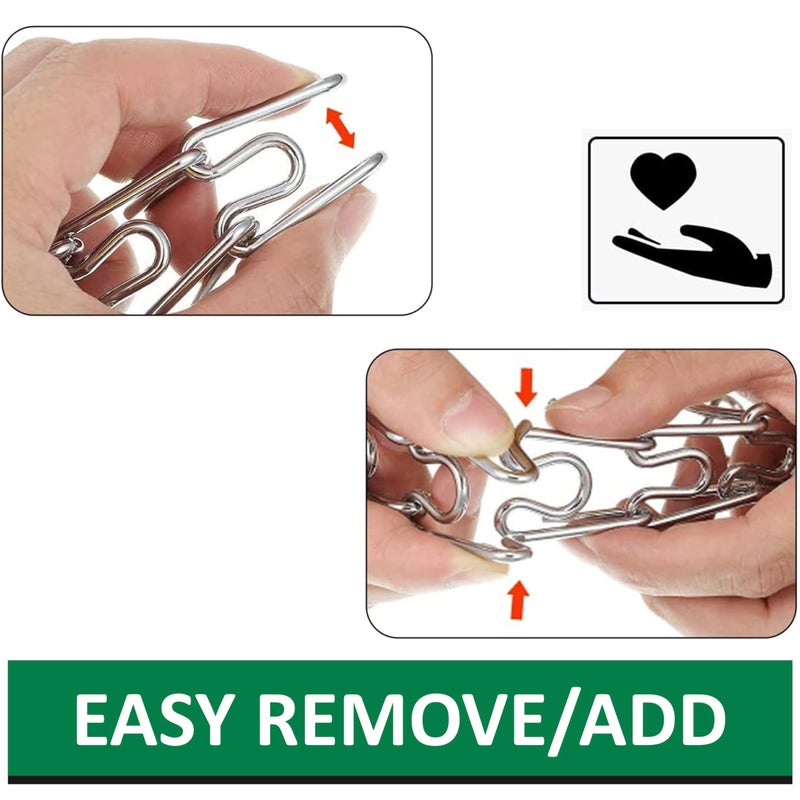 DEYACE Dog Collar Extra Links 3.0/3.2mm, Designed for Training Collars (4 Pack) Stainless Steel Smooth Surface Dog Training Collar Links - Image 5